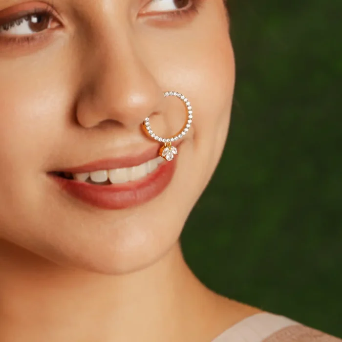Lightweight pearl nose ring
