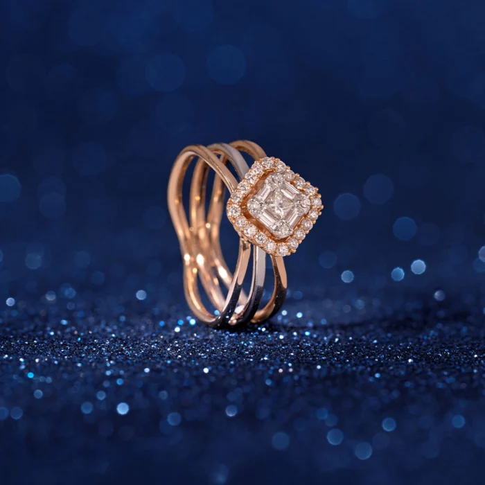 Adjustable Kundan cocktail ring
